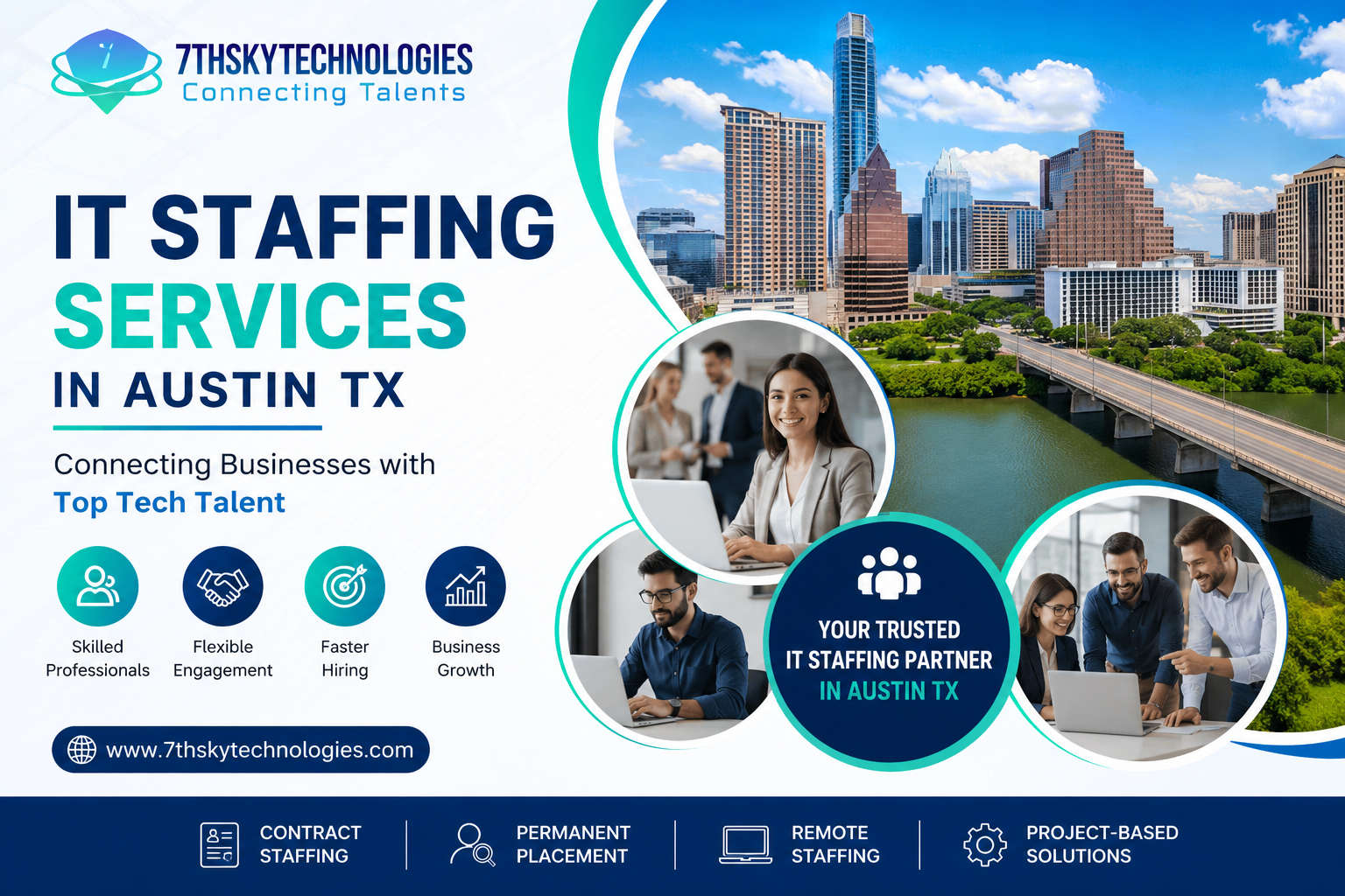 IT Staffing Services in Austin TX helping businesses hire skilled technology professionals