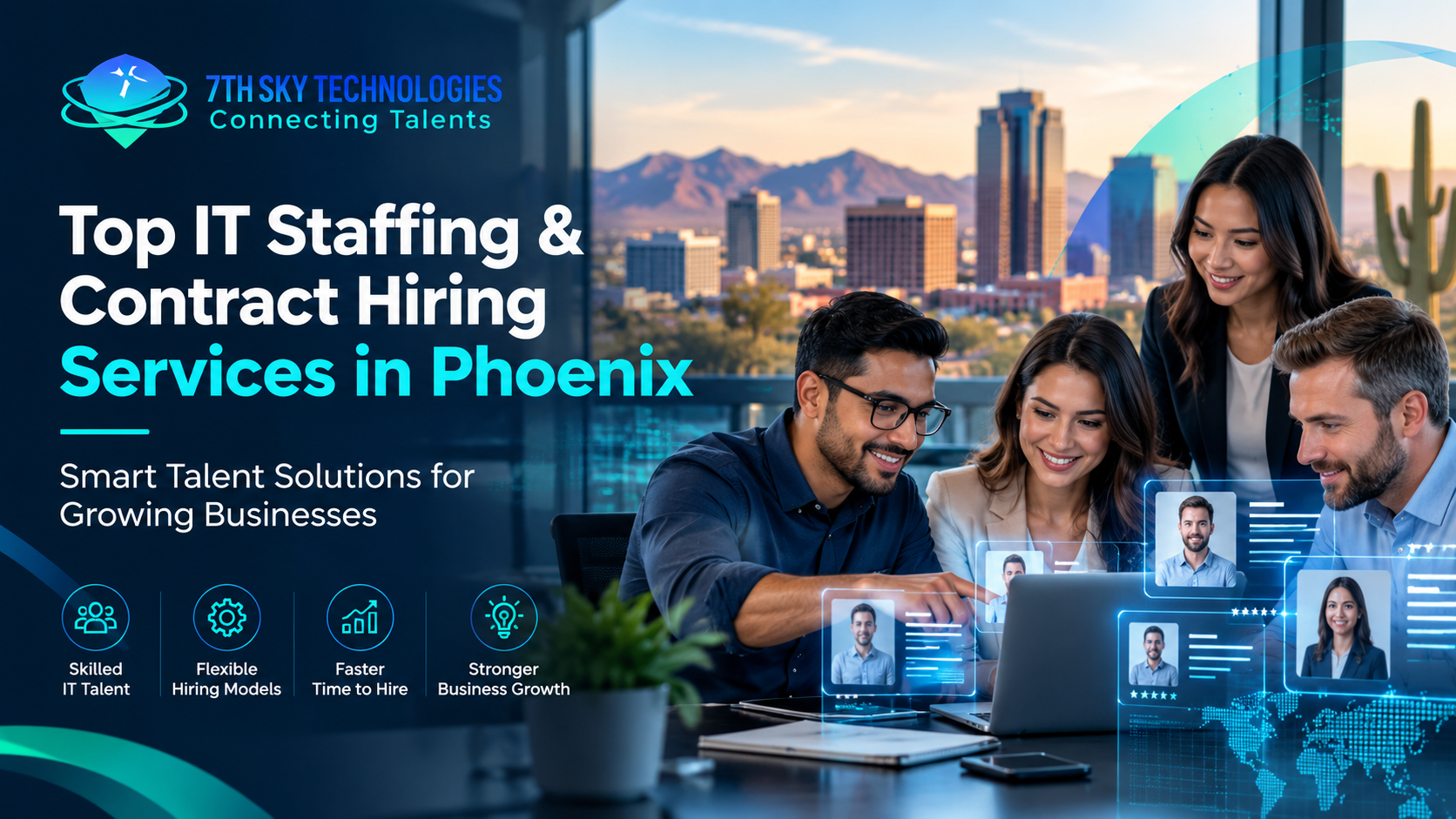 Top IT Staffing & Contract Hiring Services in Phoenix by 7th Sky Technologies