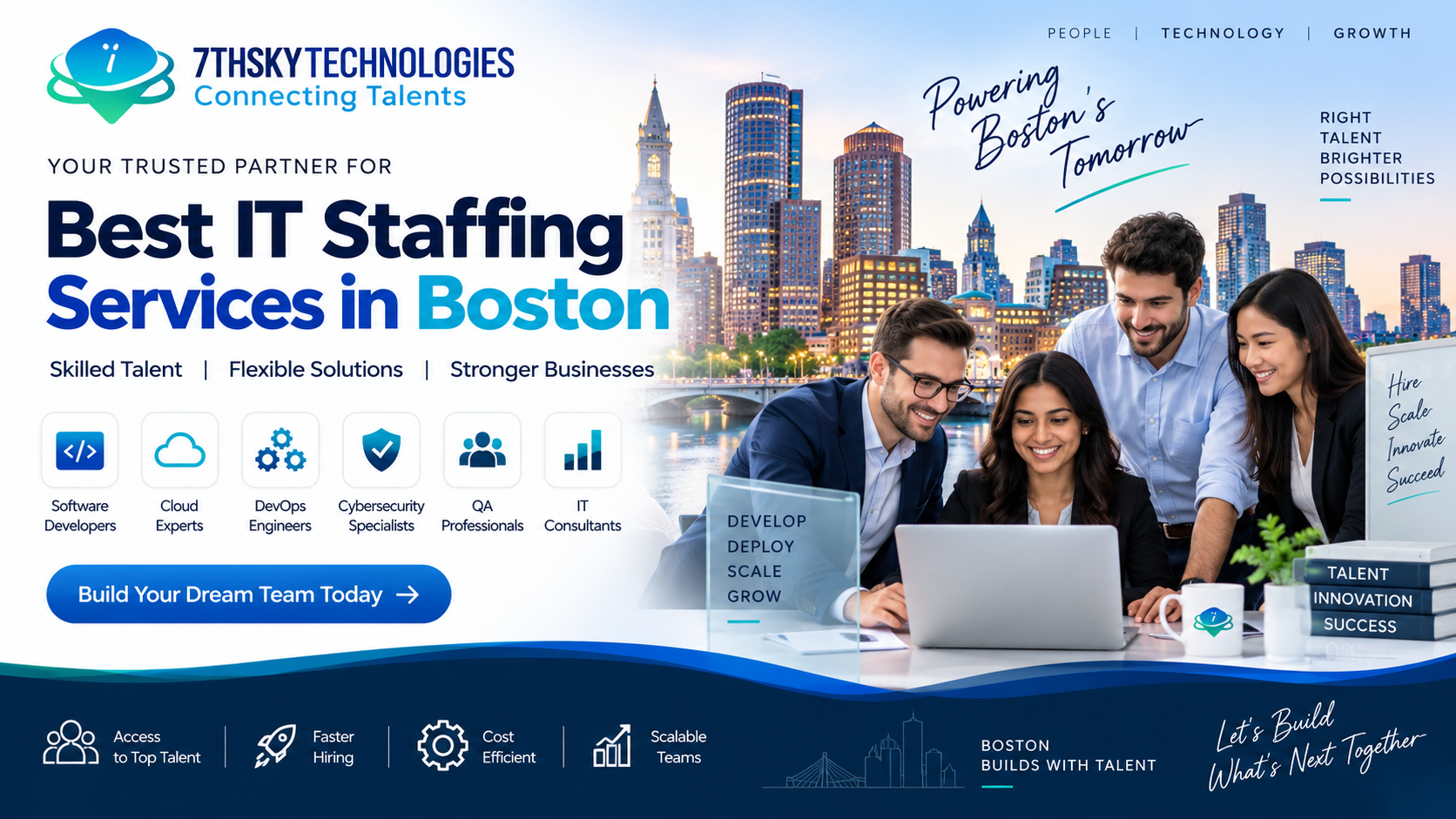 Best IT Staffing Services in Boston by 7th Sky Technologies