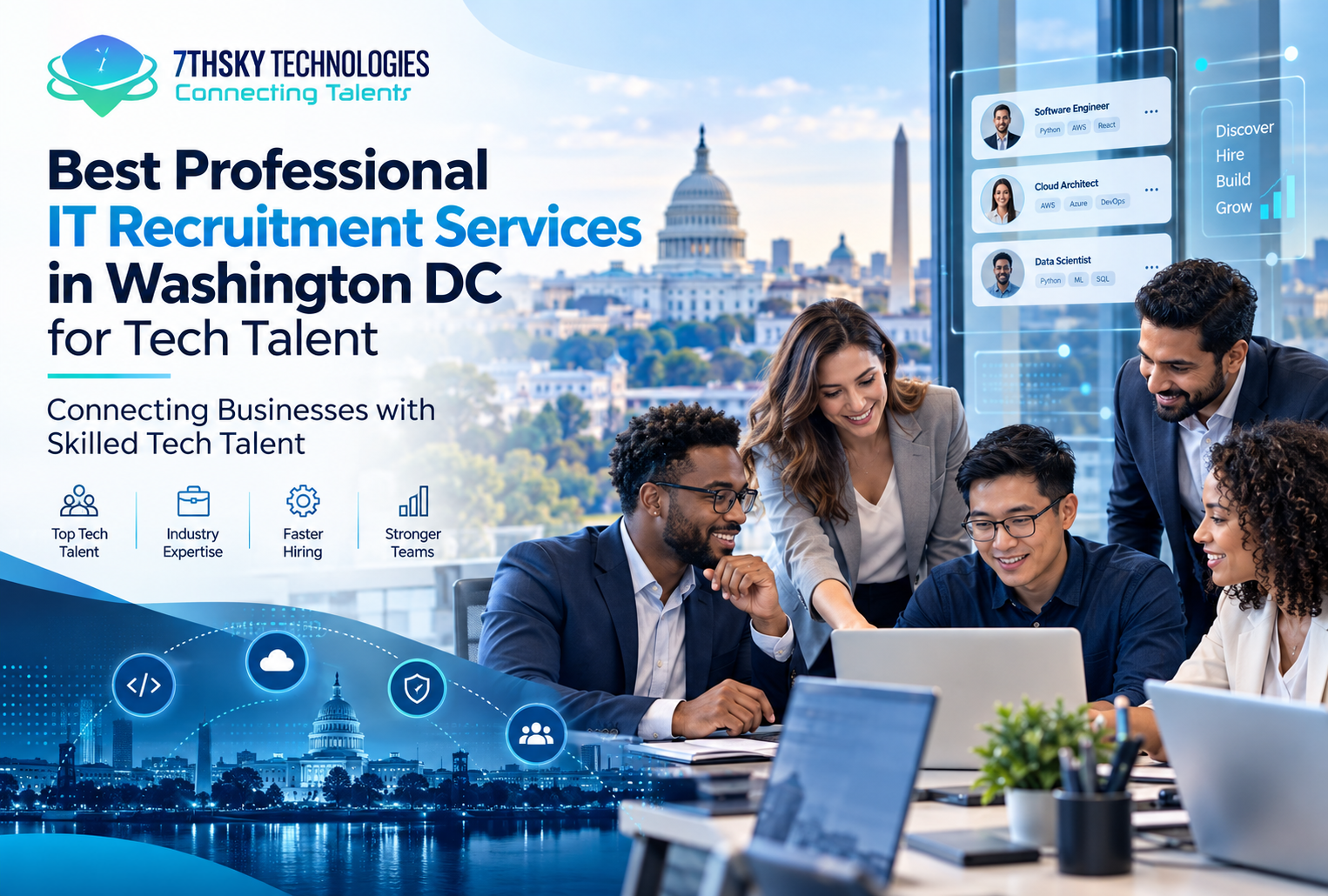 Best Professional IT Recruitment Services in Washington DC for Tech Talent by 7th Sky Technologies